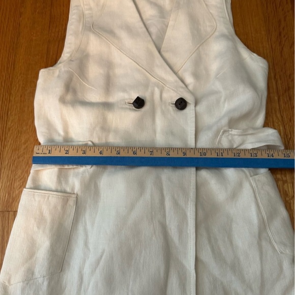 Koto Bofolo Anthropologie Linen Shirt Dress  Size 00 (a4 - Picture 7 of 13